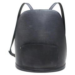 Vintage Louis Vuitton Mabillon Noir 870024 Black Leather Backpack