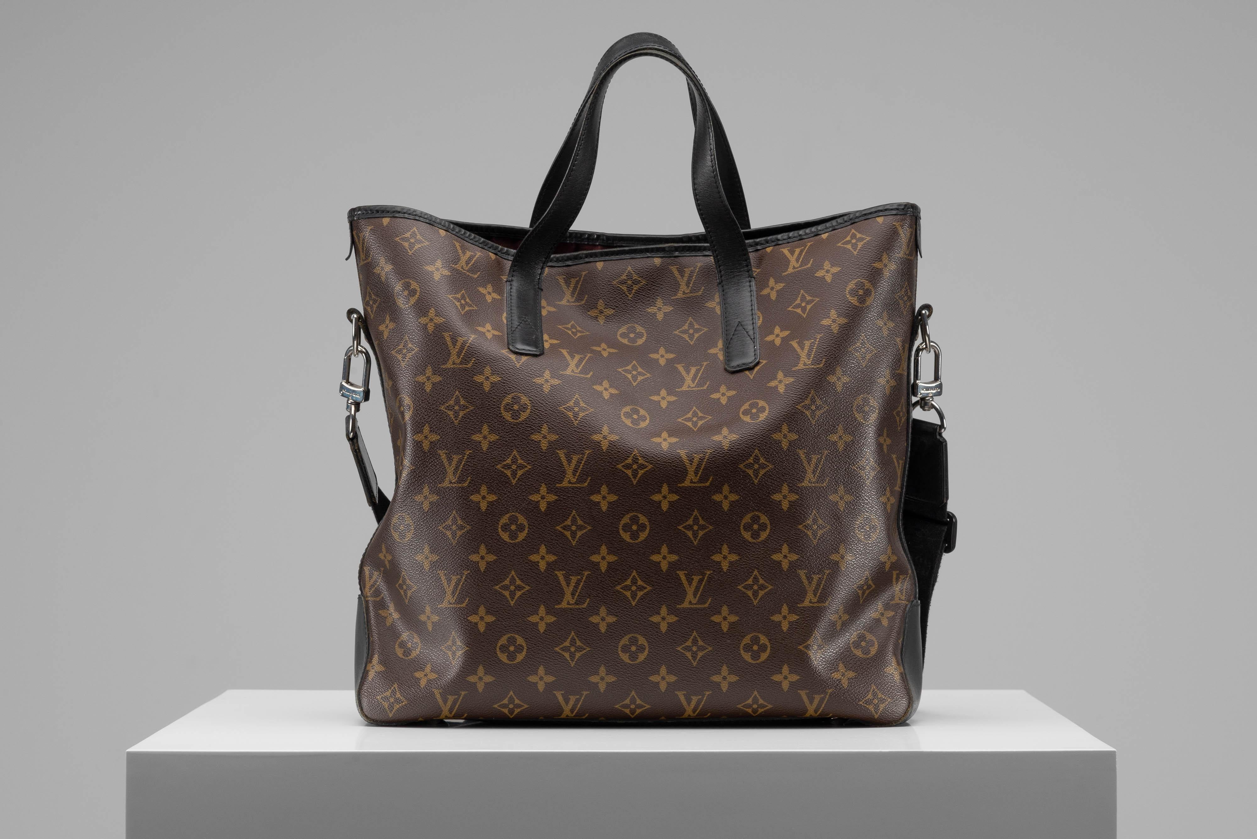Louis Vuitton Macassar Davis Shopper Canvas Tote Bag For Sale 1