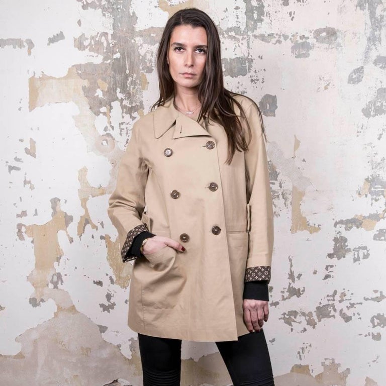 RETAIL $3500 Louis Vuitton Raincoat Trench Coat Rustic RARE ITEM 100%  Authentic