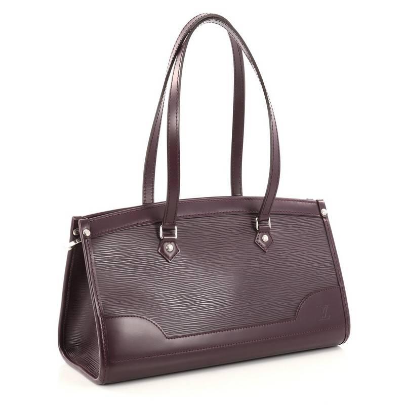 Black Louis Vuitton Madeleine Handbag Epi Leather PM