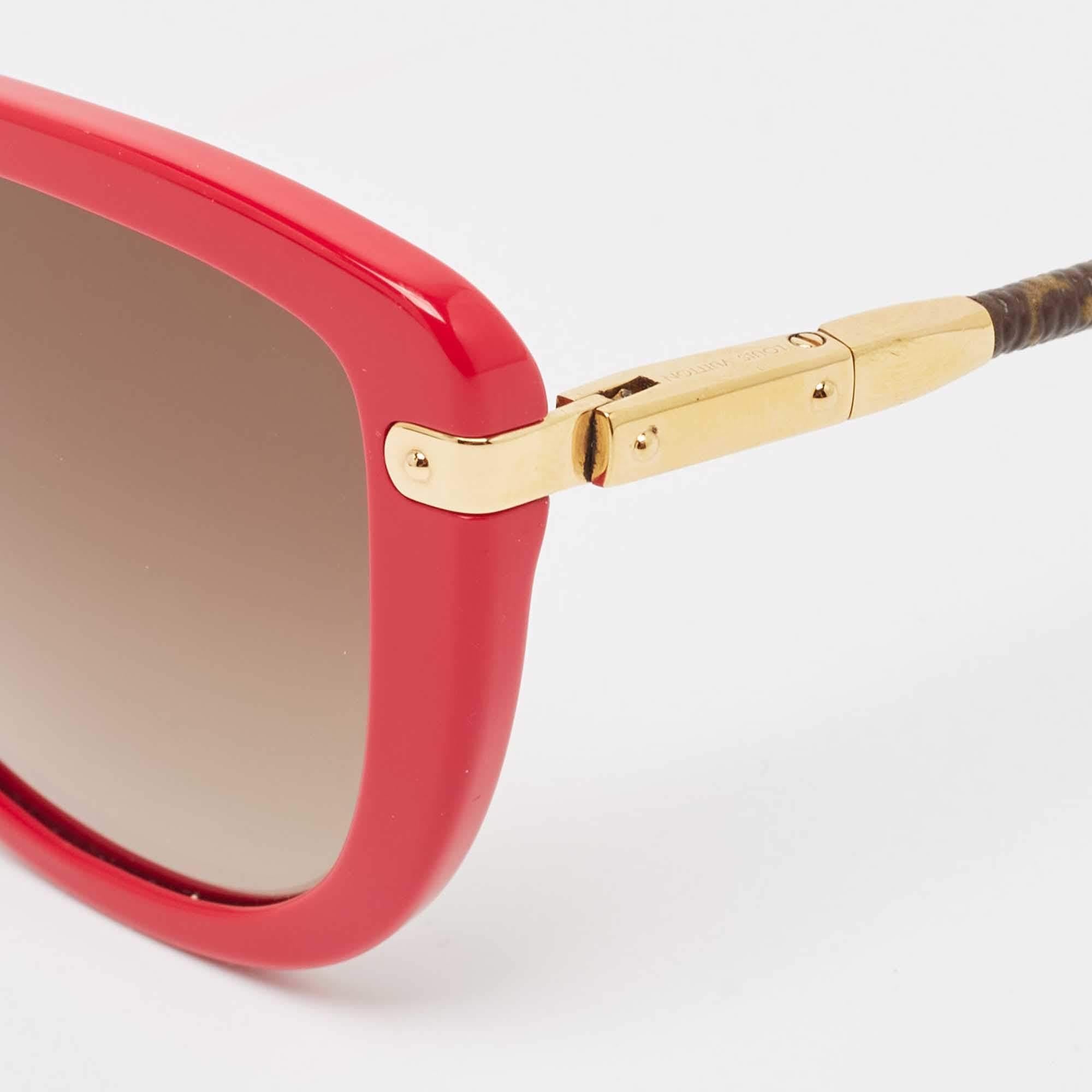Pink Louis Vuitton Magenta/Brown Gradient Z0744W Monogram Charlotte Sunglasses