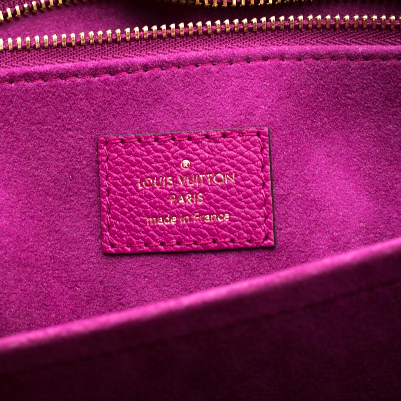 Women's Louis Vuitton Magenta Monogram Empreinte Leather St Germain MM Bag