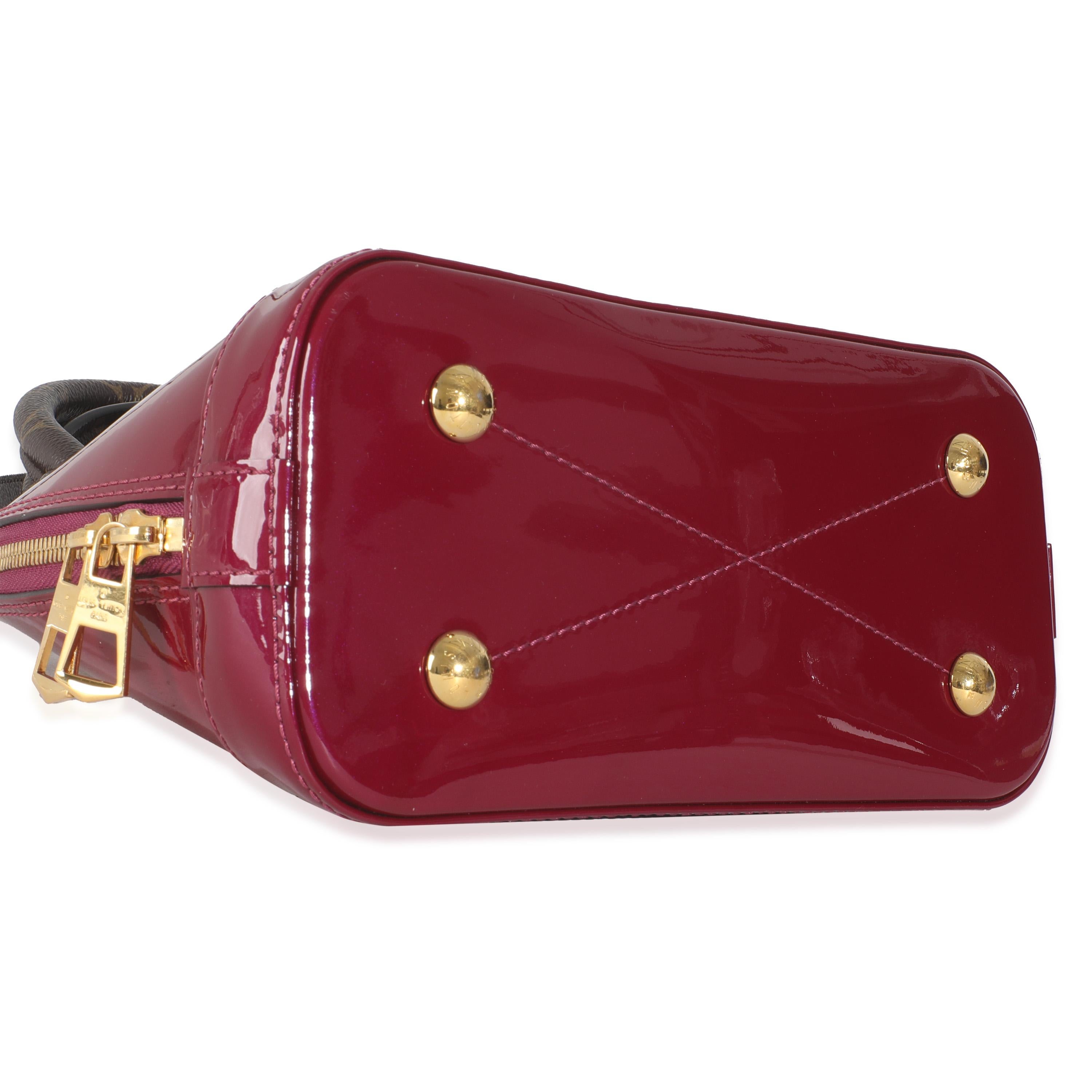 Women's or Men's Louis Vuitton Magenta Monogram Vernis Alma BB For Sale