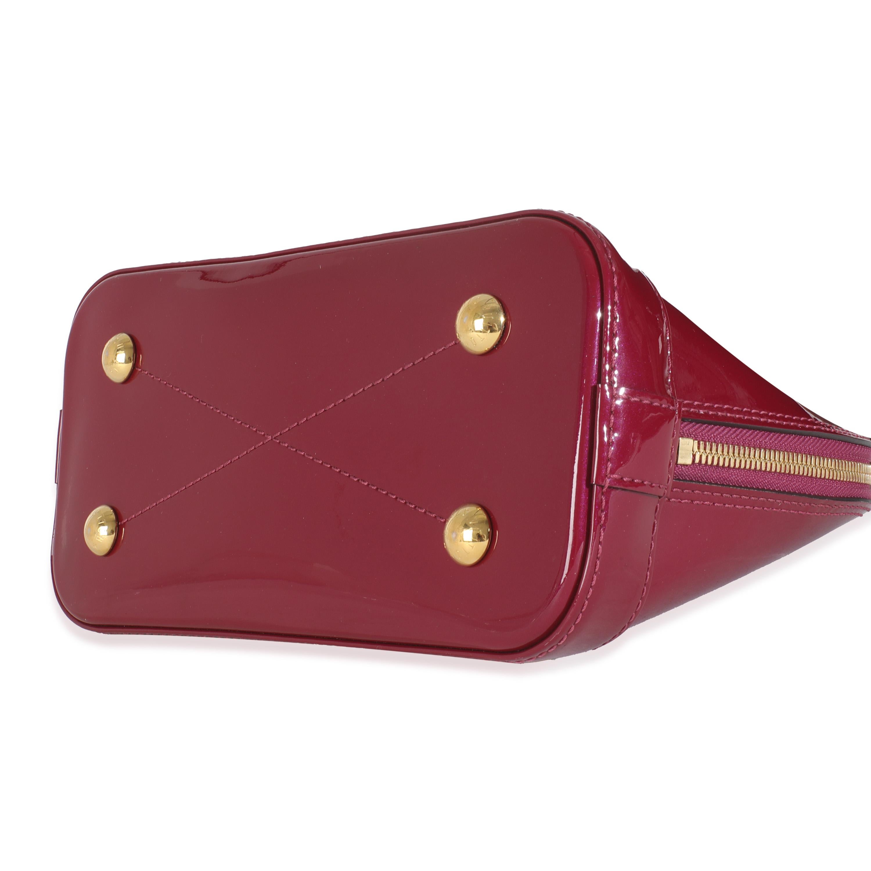 Louis Vuitton Magenta Monogram Vernis Alma BB For Sale 1