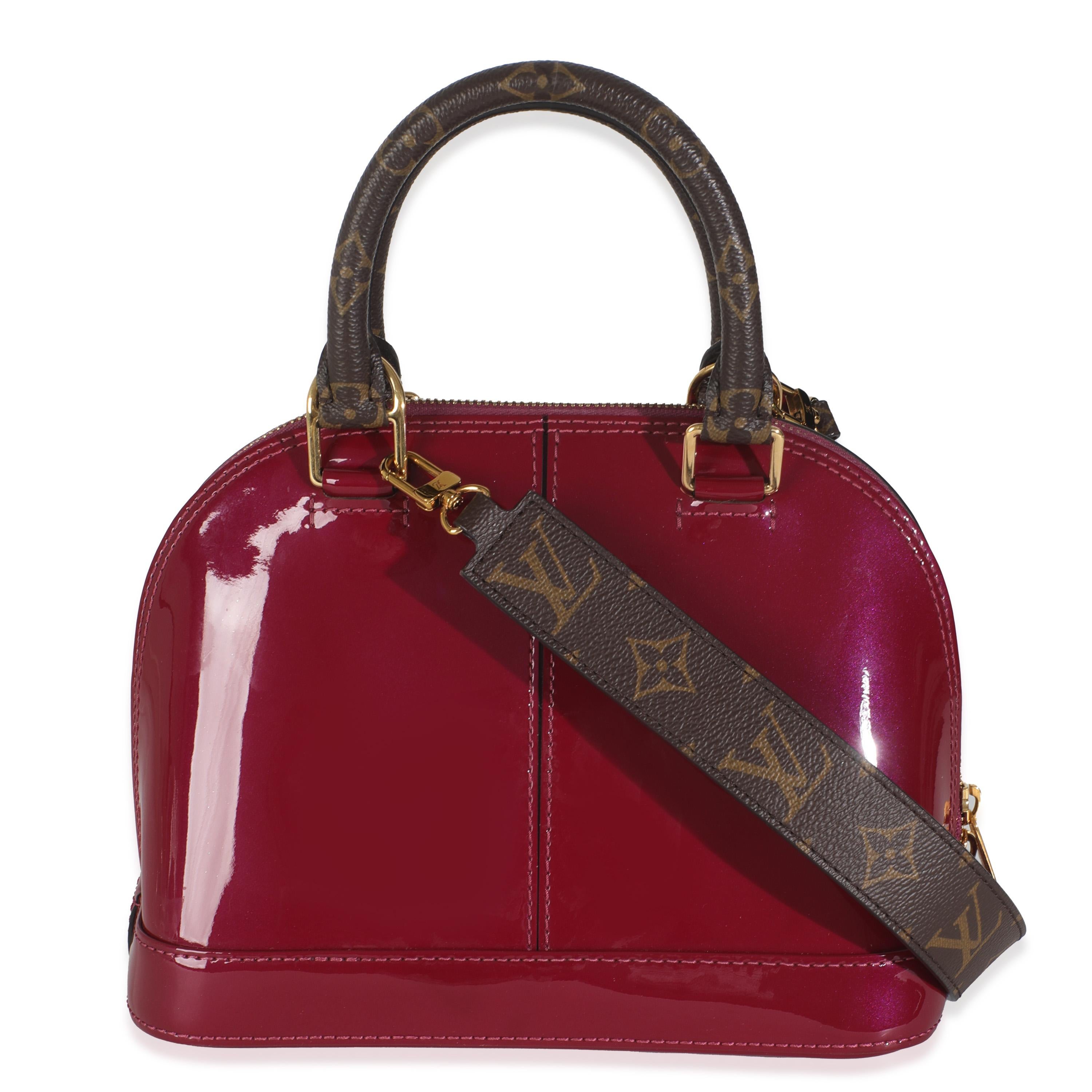 Louis Vuitton Magenta Monogram Vernis Alma BB For Sale 2