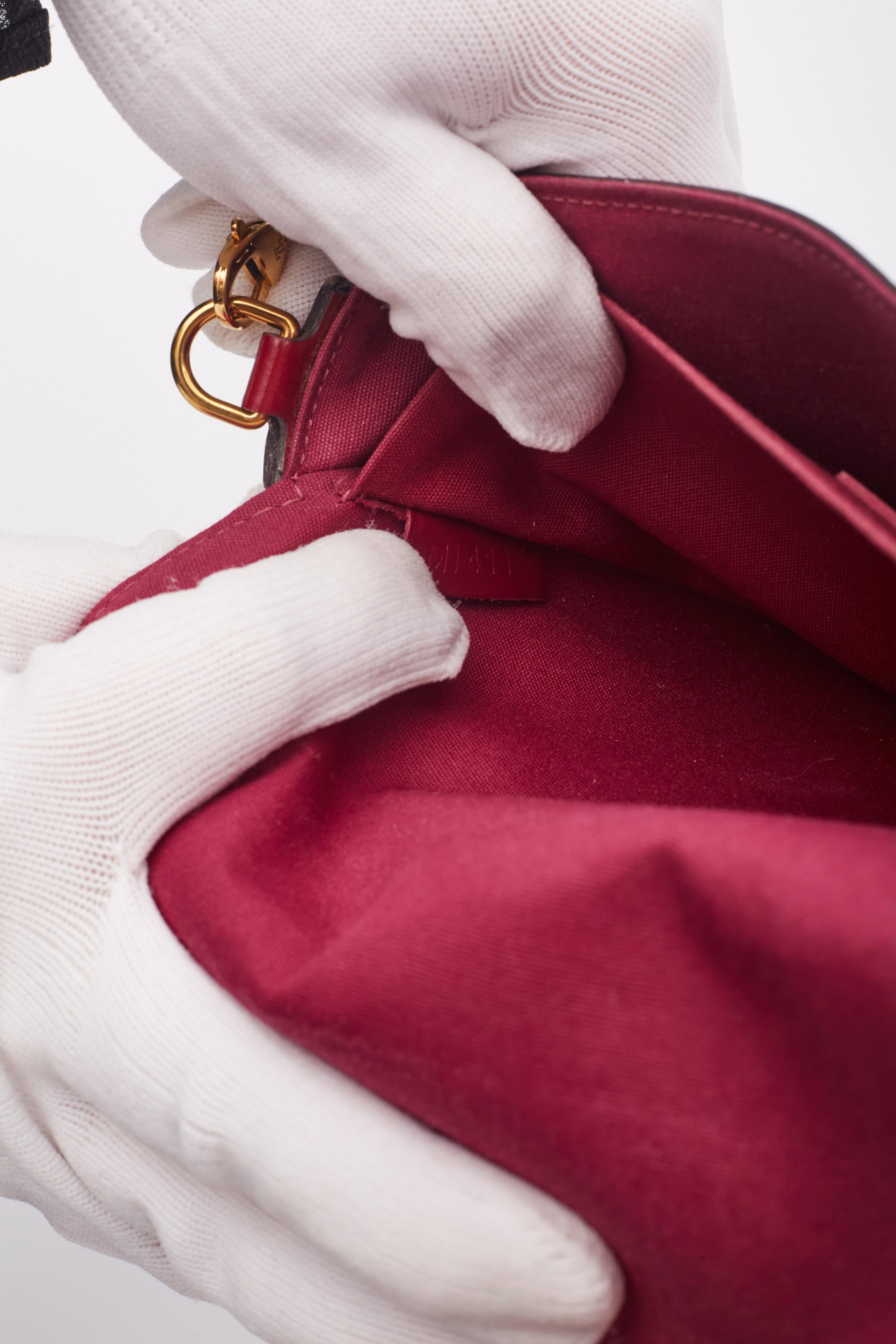 Louis Vuitton Magenta Monogram Vernis Felicie Bag 4