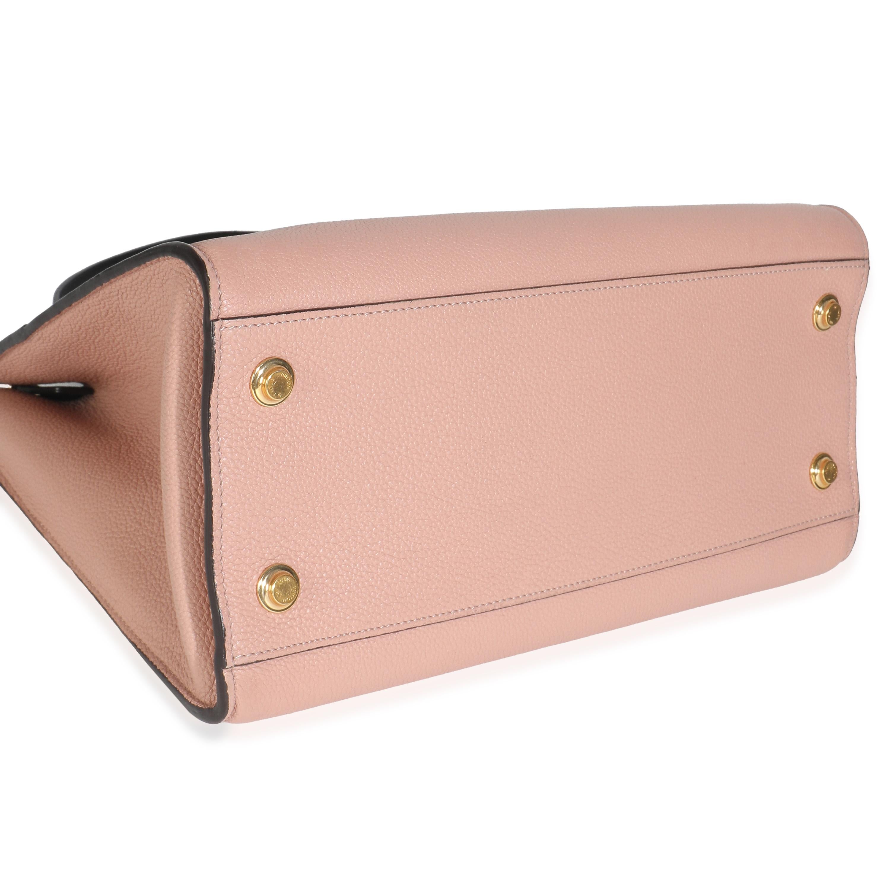 Louis Vuitton Magnolia Schwarzes Kalbsleder City Steamer MM im Angebot 2