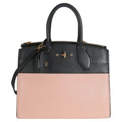 Louis Vuitton Magnolia Black Calfskin City Steamer MM