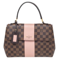 Louis Vuitton Magnolia Damier Ebene Canvas und Leder Bond Street Tasche