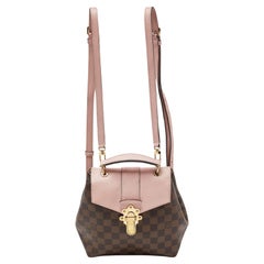 Louis Vuitton Magnolia Damier Ebene Canvas and Leather Clapton Backpack