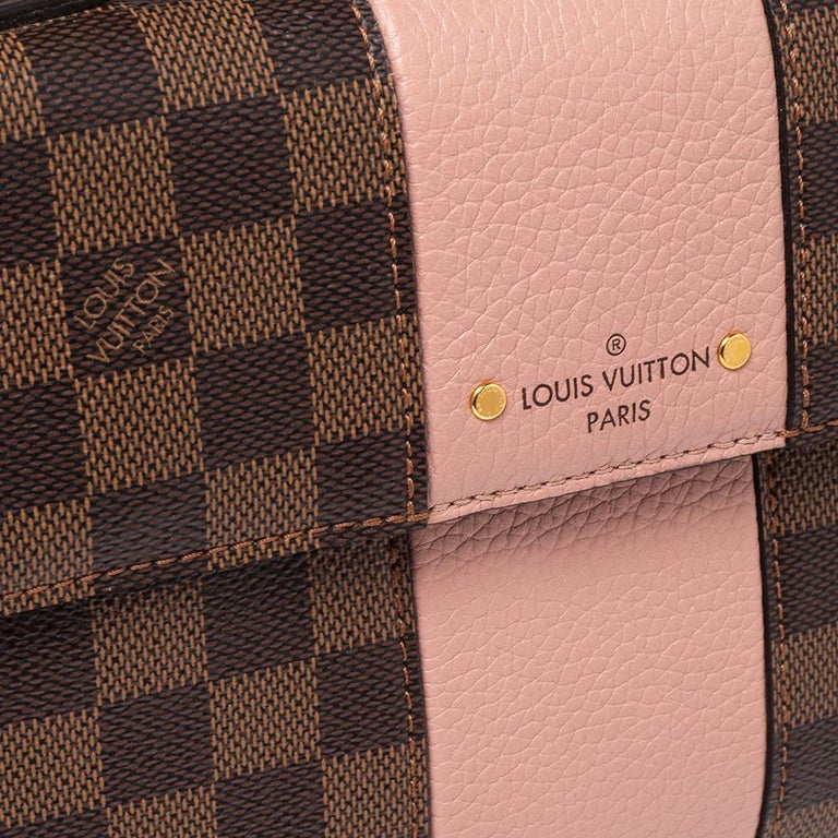 Louis Vuitton Magnolia Damier Ebene Canvas and Taurillon Leather Jersey Tote  at 1stDibs