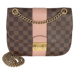 Louis Vuitton Magnolia Damier Ebene Cuir Taurillon Wight Chain Bag