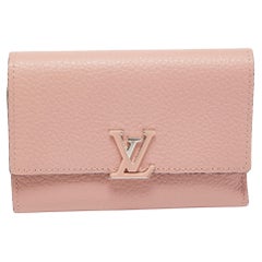 Louis Vuitton Magnolia Leather Capucines Compact Wallet