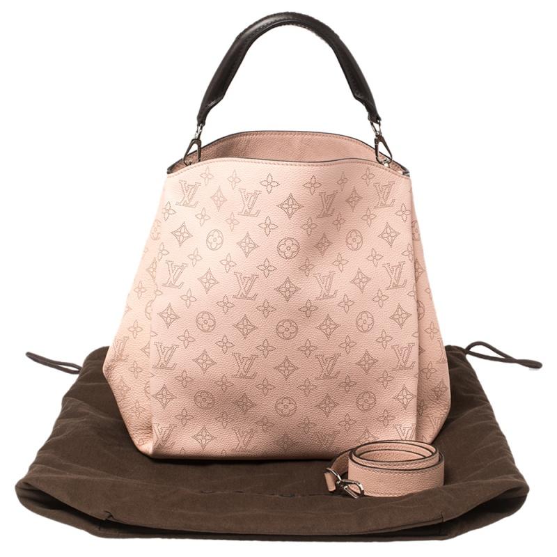 Louis Vuitton Magnolia Monogram Mahina Leather Babylone PM Bag 4