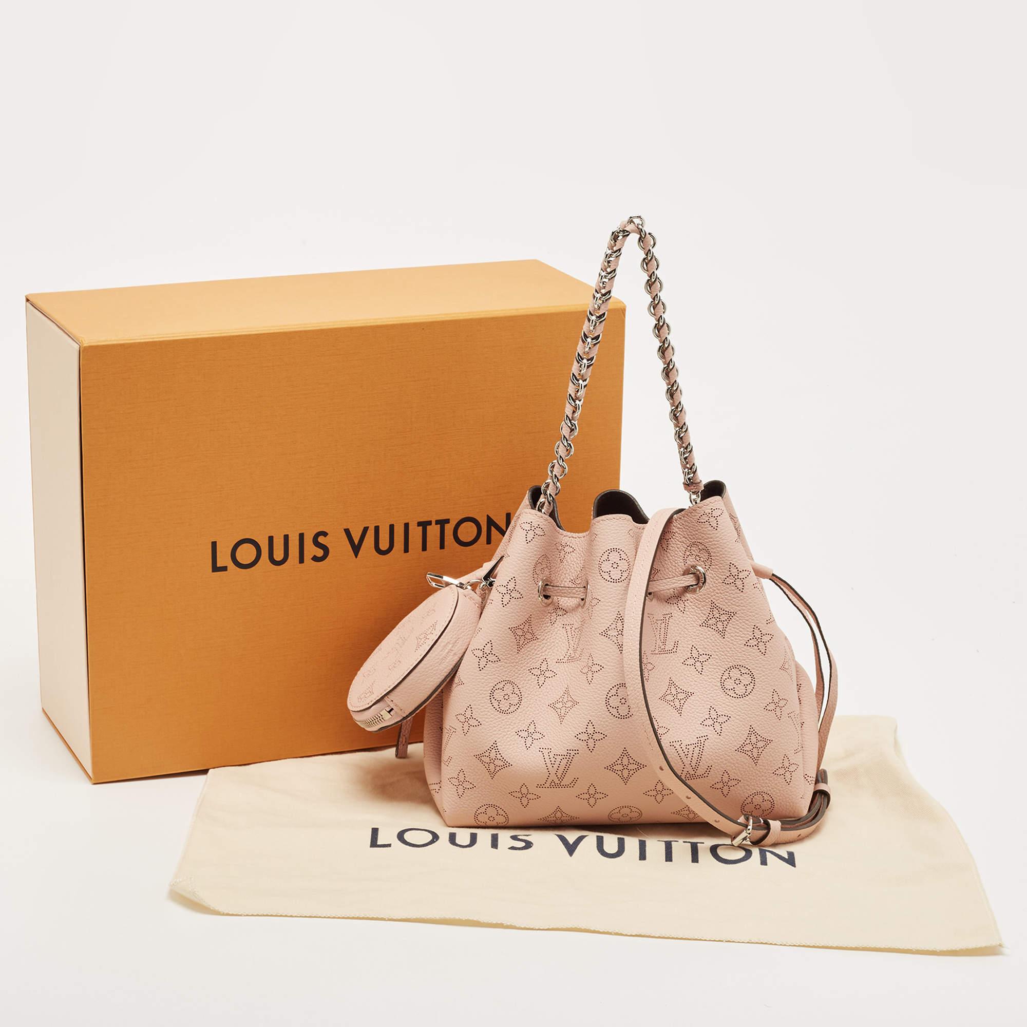 Louis Vuitton Magnolia Monogram Mahina Leather Bella Bucket Bag 4