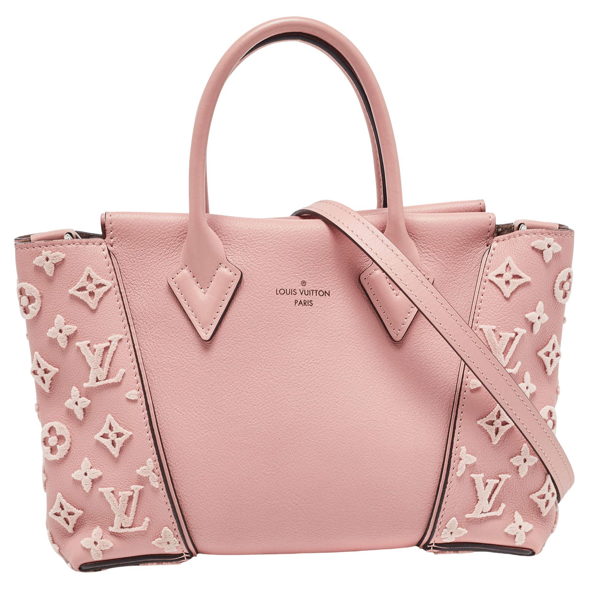 Louis Vuitton Magnolia Monogram Velvet and Veau Cachemire Leather W Bag