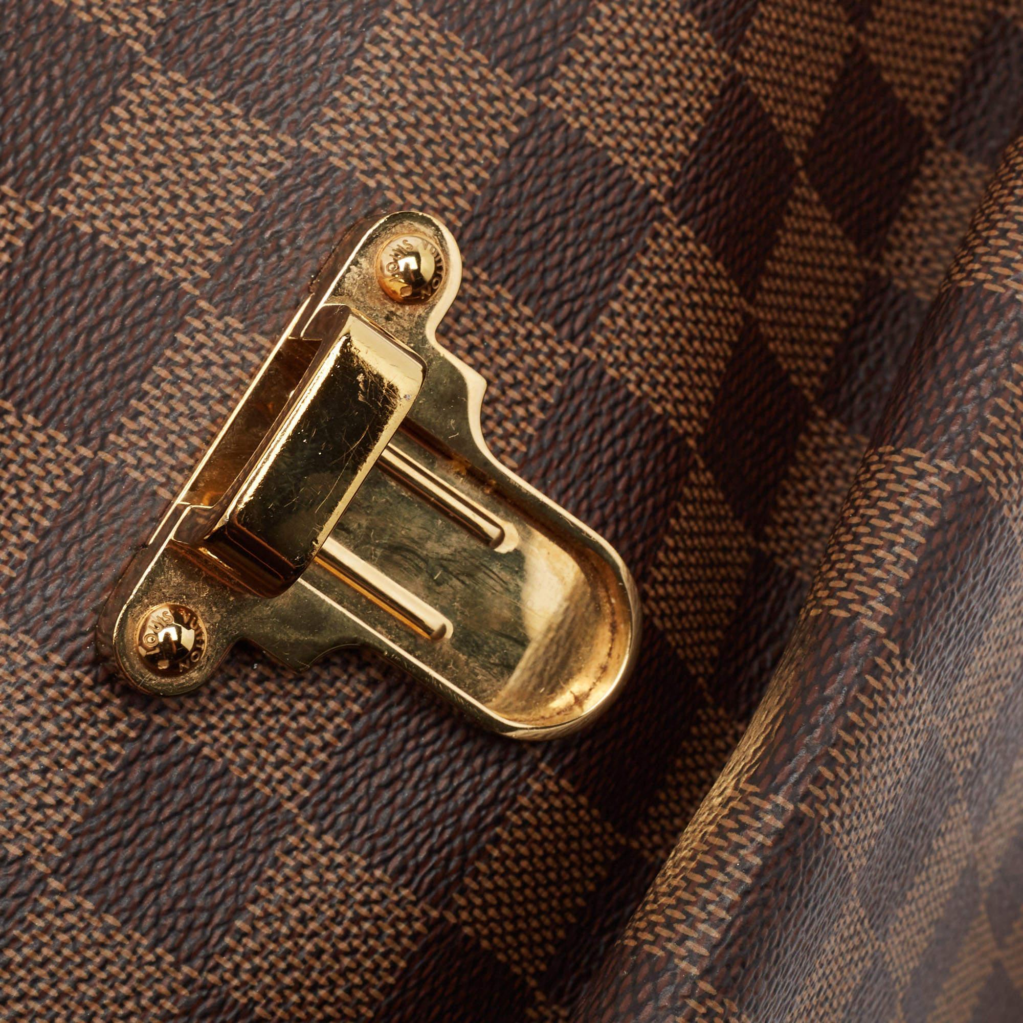 Women's Louis Vuitton Magnolia Pink Damier Ebene Canvas Clapton Backpack