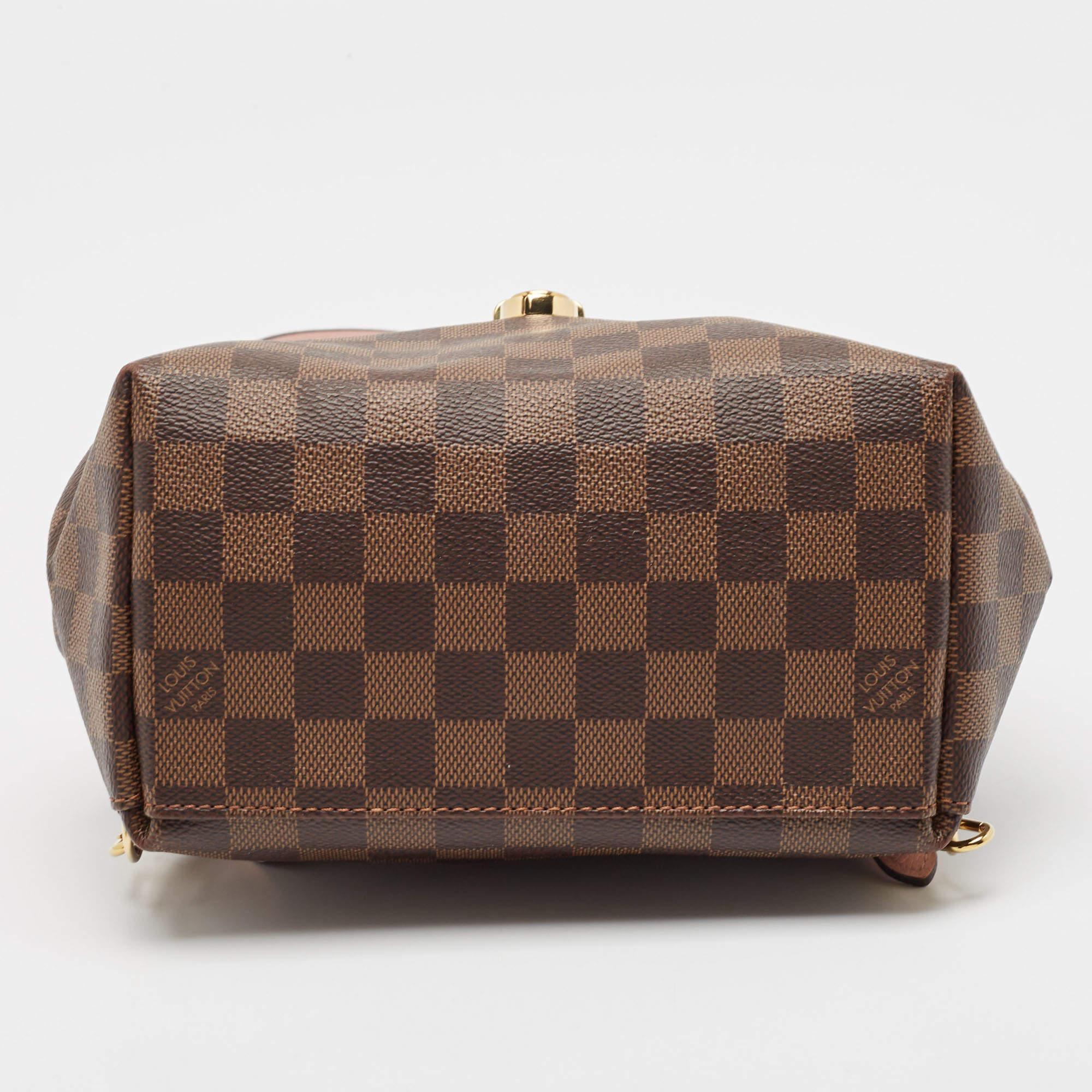 Louis Vuitton Magnolia Pink Damier Ebene Canvas Clapton Backpack 2