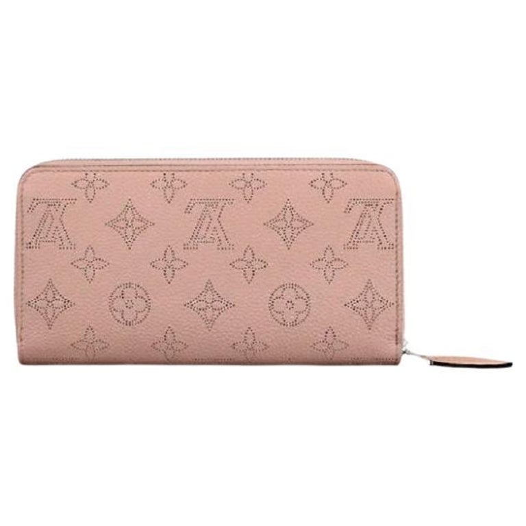 Louis Vuitton Magnolia Pink Mahina Perforated Calf Leather Zippy Wallet ...