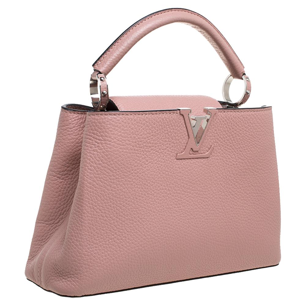 Louis Vuitton Magnolia Taurillon Leather Capucines BB Bag In Good Condition In Dubai, Al Qouz 2