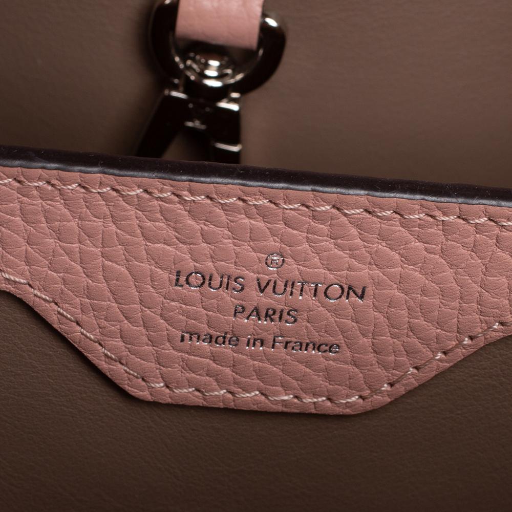 Women's Louis Vuitton Magnolia Taurillon Leather Capucines BB Bag