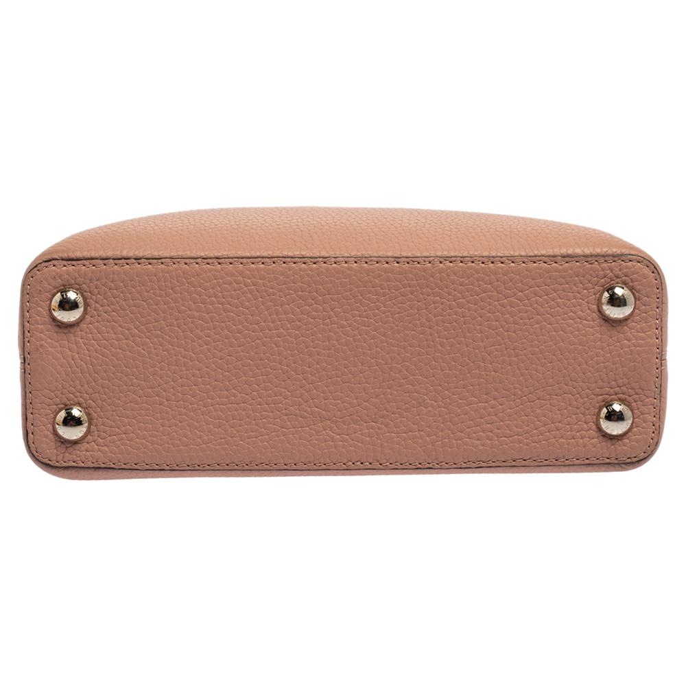 Women's Louis Vuitton Magnolia Taurillon Leather Capucines BB Bag