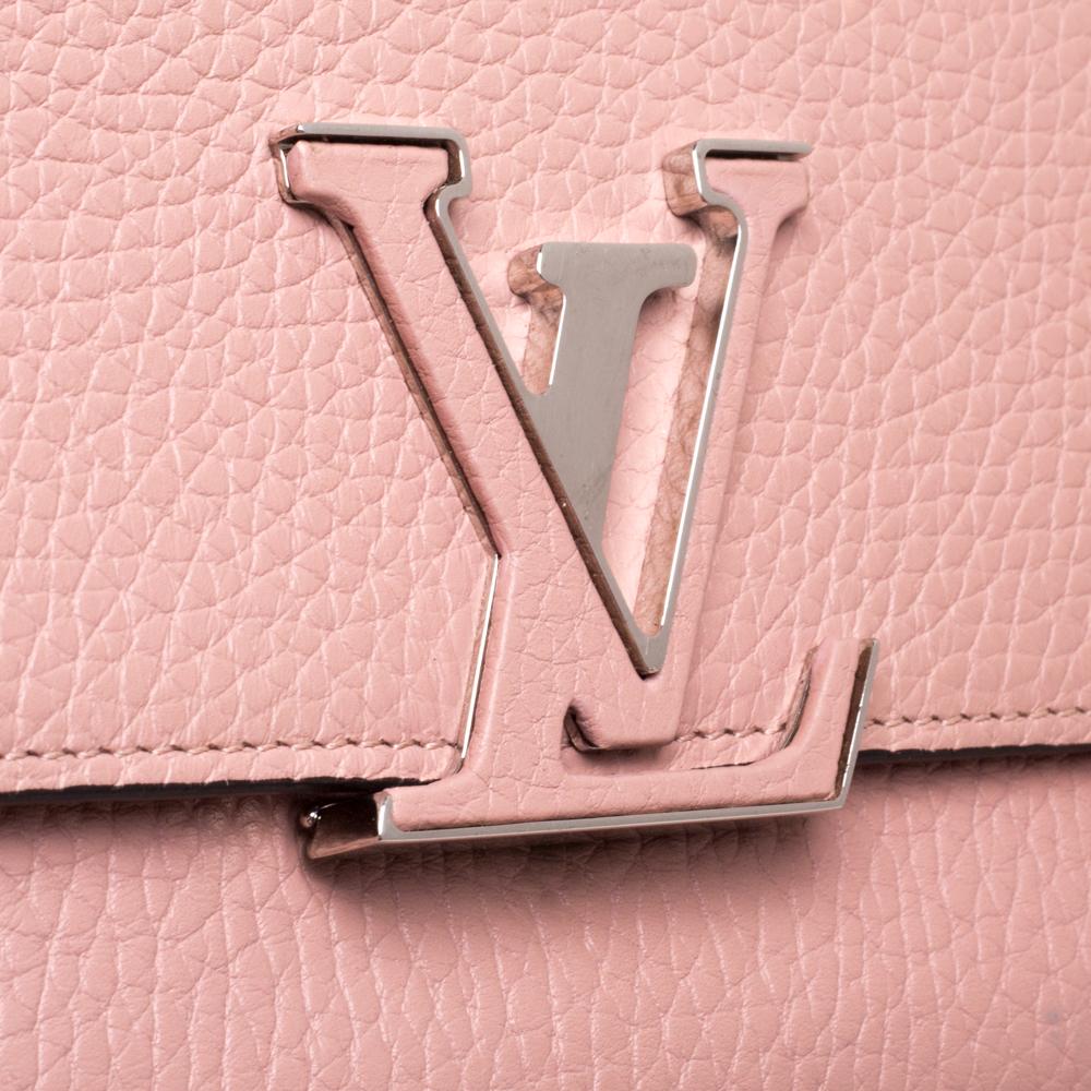 Women's Louis Vuitton Magnolia Taurillon Leather Capucines Wallet