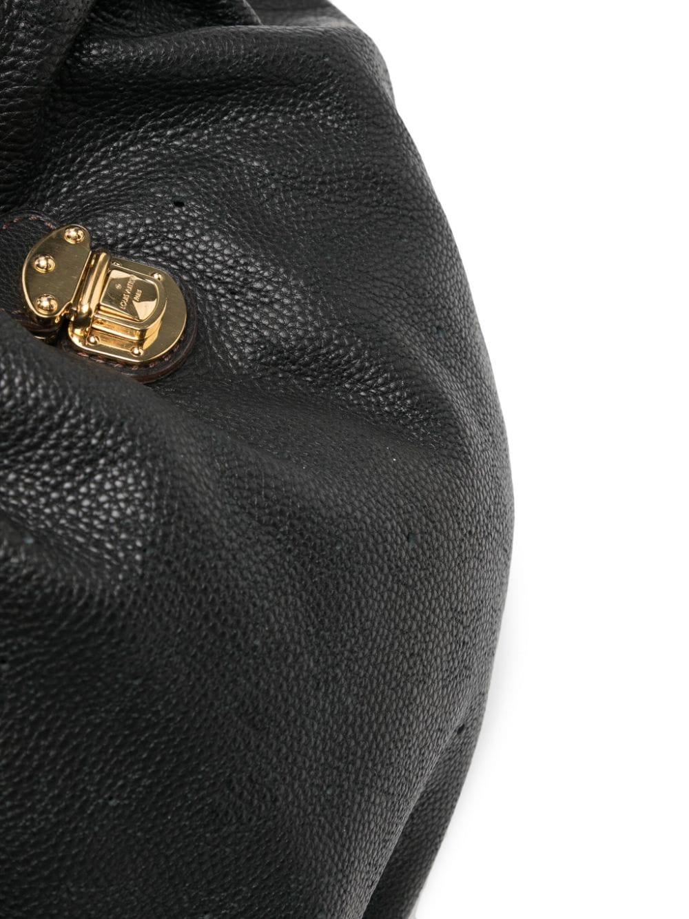 Black Louis Vuitton Mahina XL Hobo Bag