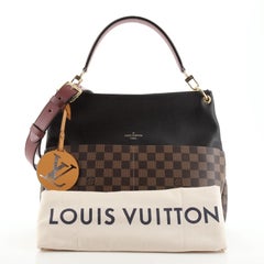 Louis Vuitton Maida Handbag Damier with Leather