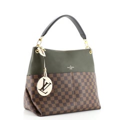Louis Vuitton Maida Handbag Damier with Leather