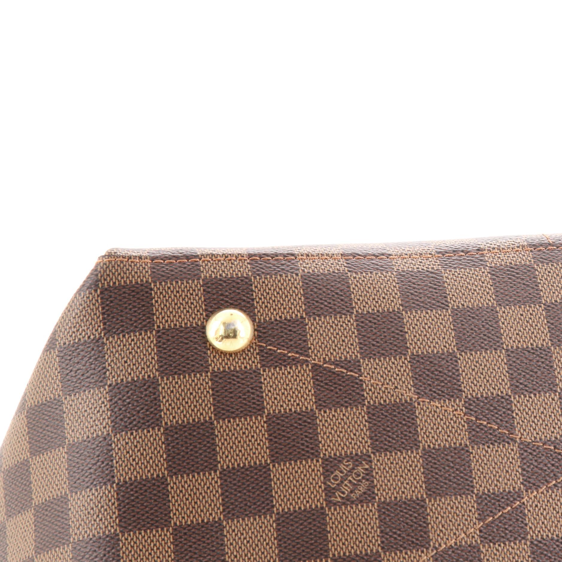 Women's or Men's Louis Vuitton Maida Handbag Damier with Leather