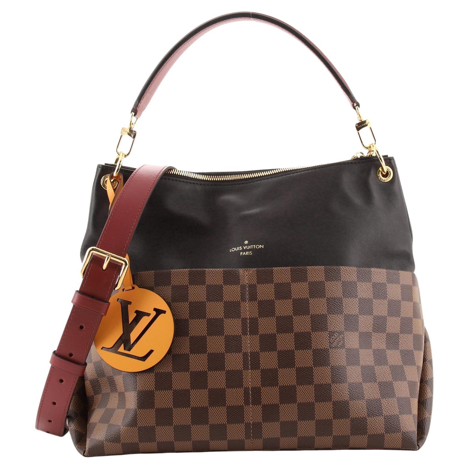 Louis Vuitton Maida Handbag Damier with Leather at 1stDibs