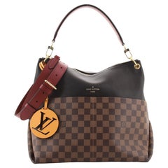 Die Maida Handtasche von Louis Vuitton Damier mit Leder
