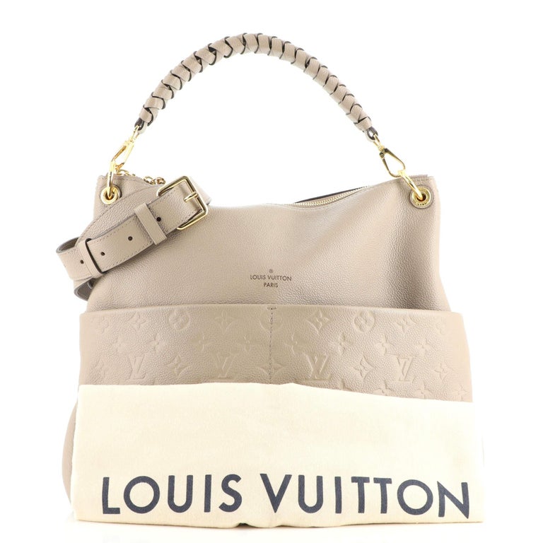 Louis Vuitton, Bags, Louis Vuitton Maida Shoulder Bag Black Monogram  Empreinte Leather Woven Handle