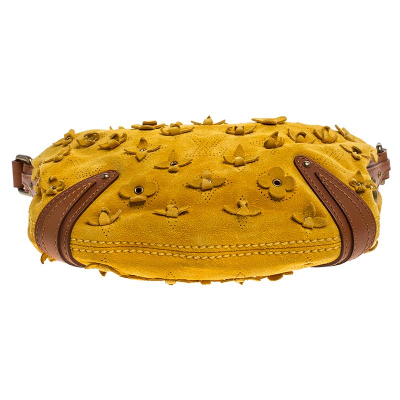 Women's Louis Vuitton Mais Monogram Suede Limited Edition Onatah Fleurs PM Bag