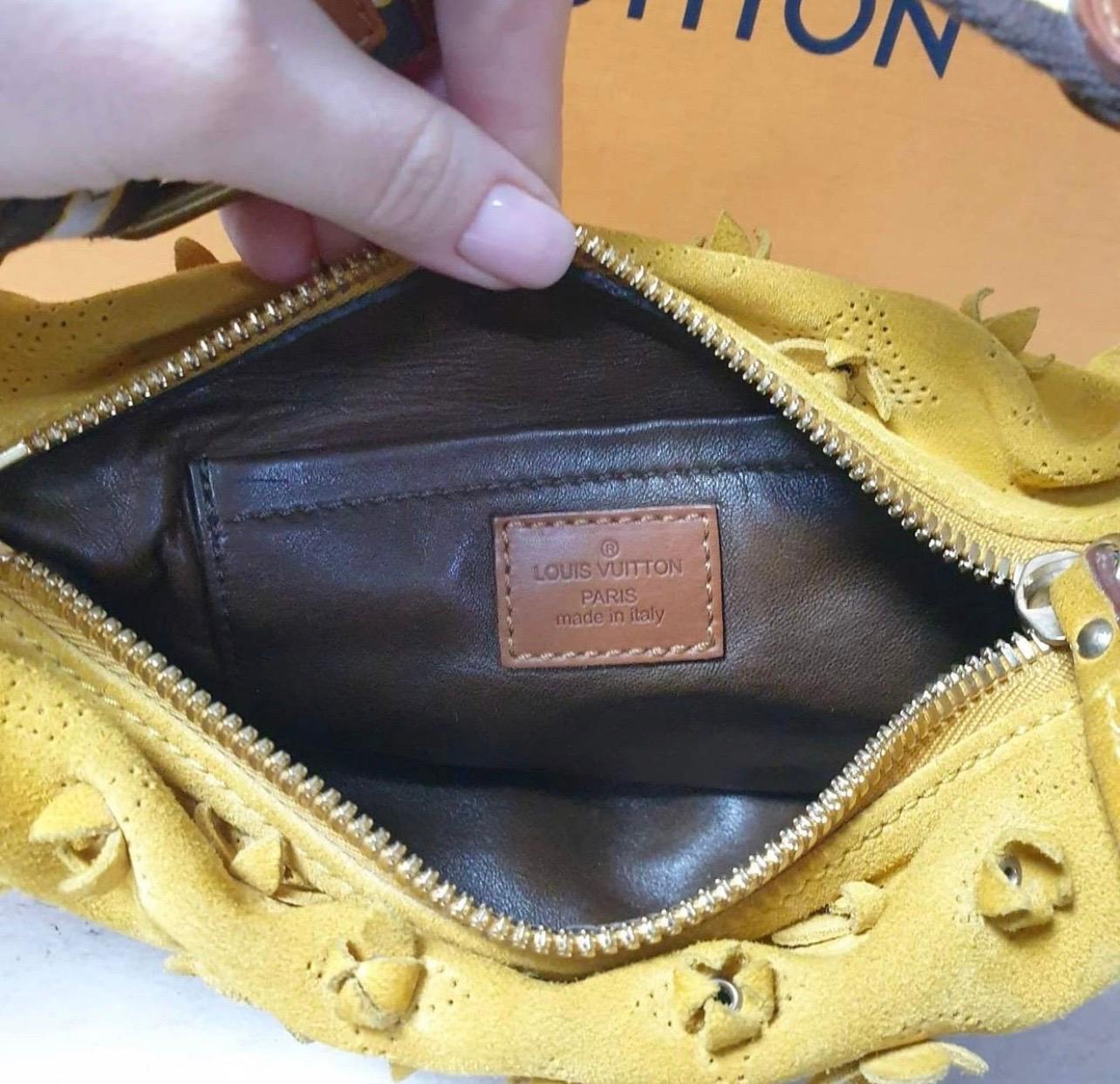 Women's Louis Vuitton Mais Monogram Suede Limited Edition Onatah Fleurs PM Bag