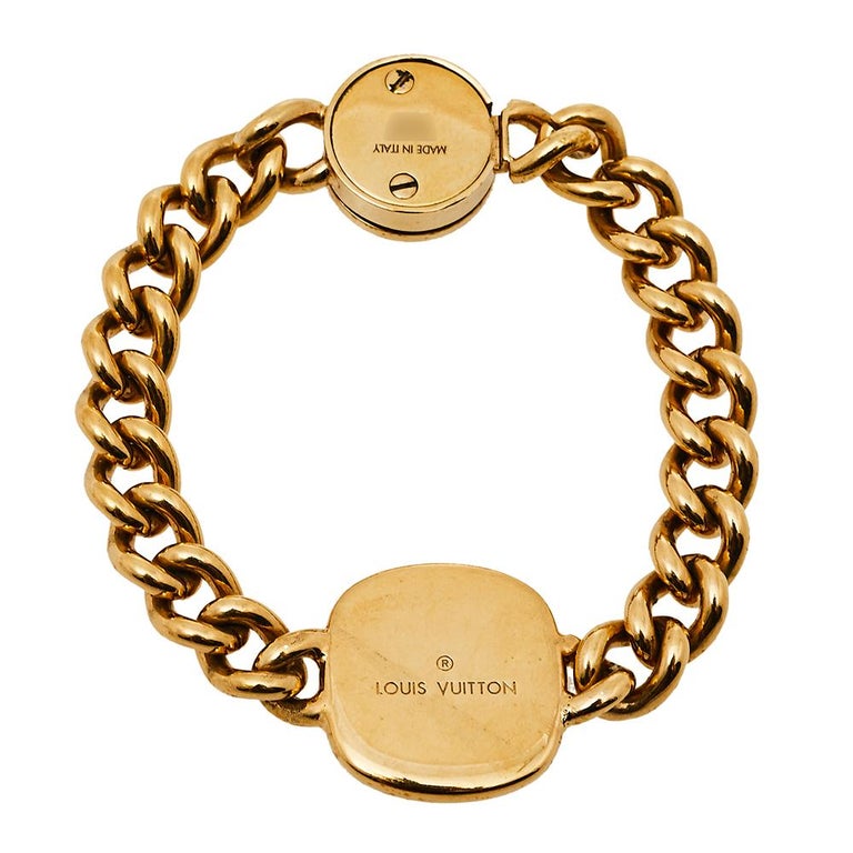 Louis Vuitton Monogram Chain Link Bracelet Costume Bracelet