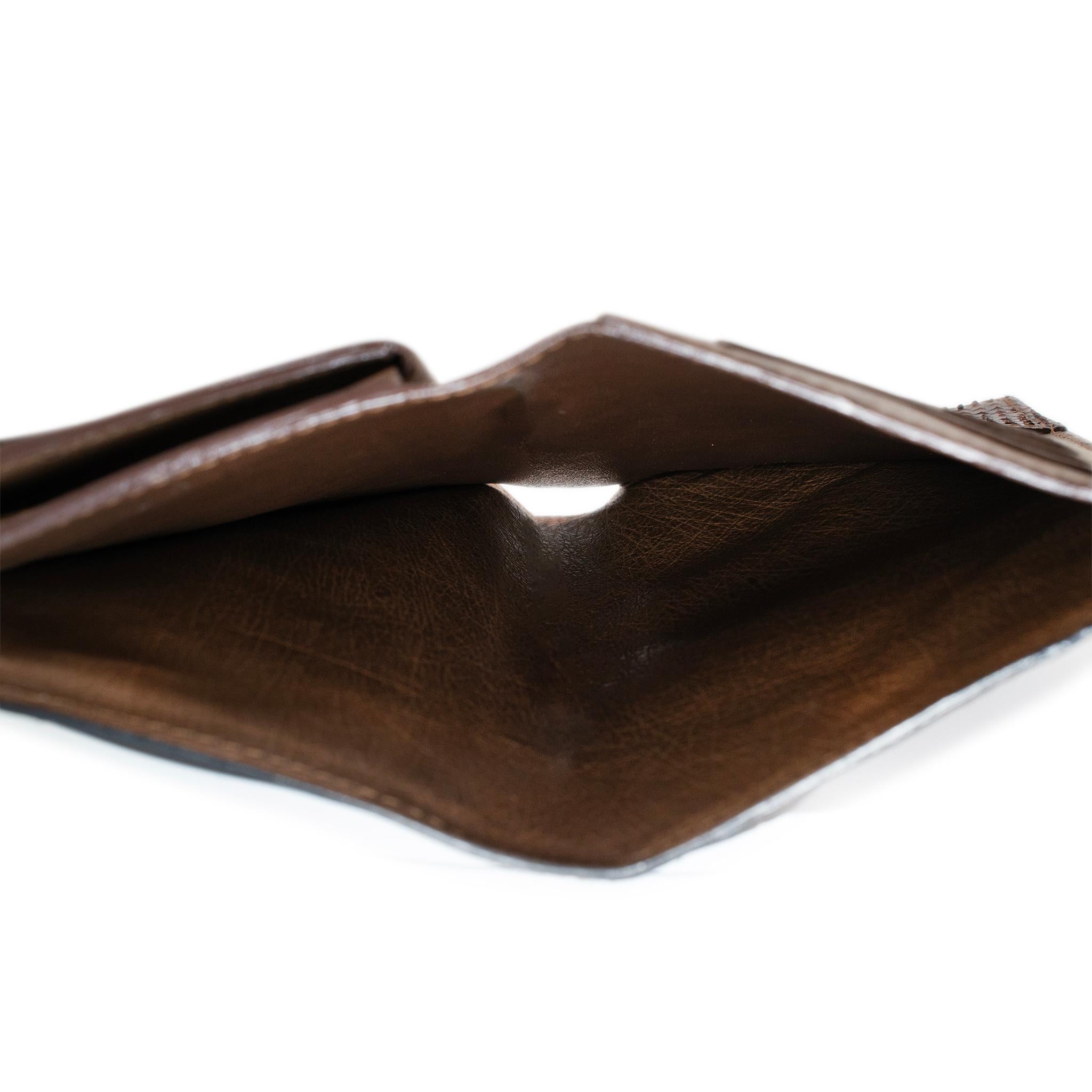 Louis Vuitton Majestueux MI4152 Monogram Canvas Leather Envelope Wallet en vente 8