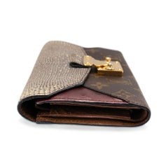 Louis Vuitton Majestueux MI4152 Monogram Canvas Leather Envelope Wallet