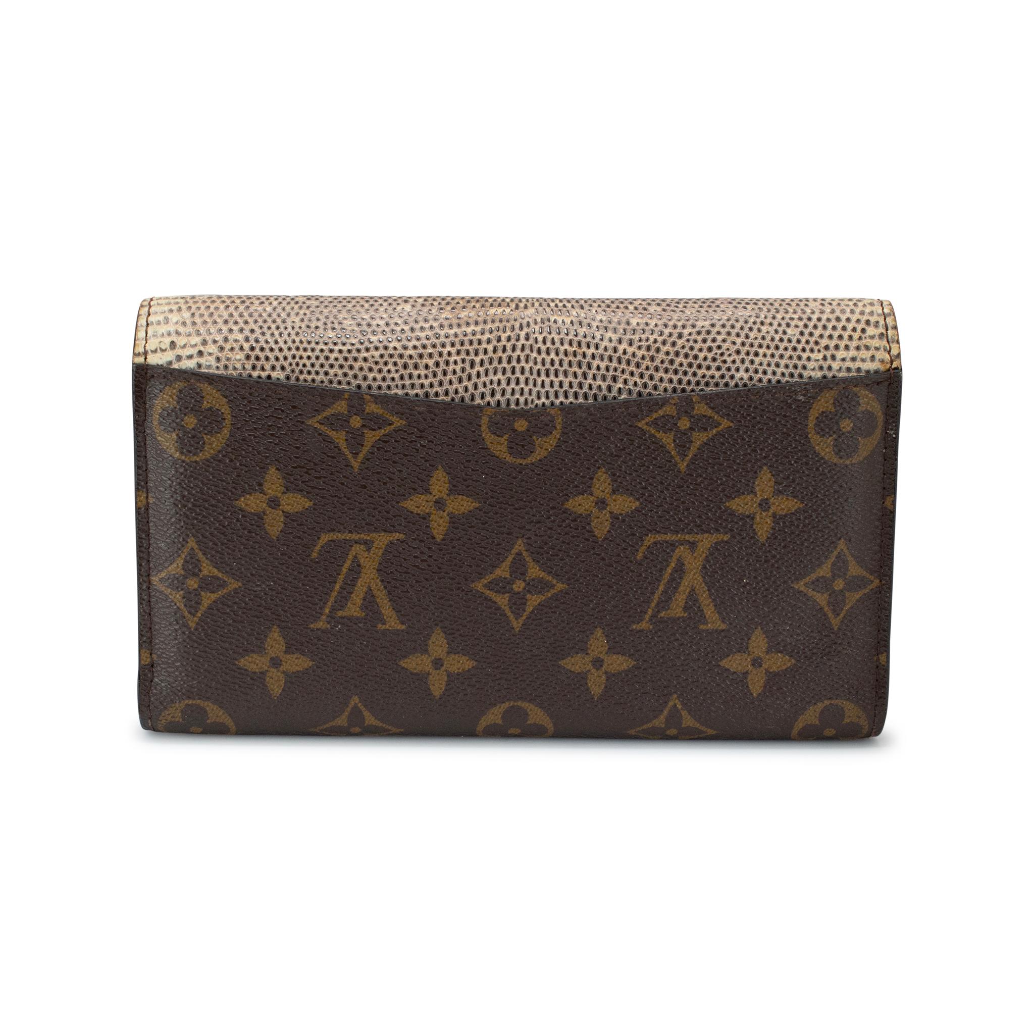 Louis Vuitton Majestueux MI4152 Monogram Canvas Leather Envelope Wallet en vente 3