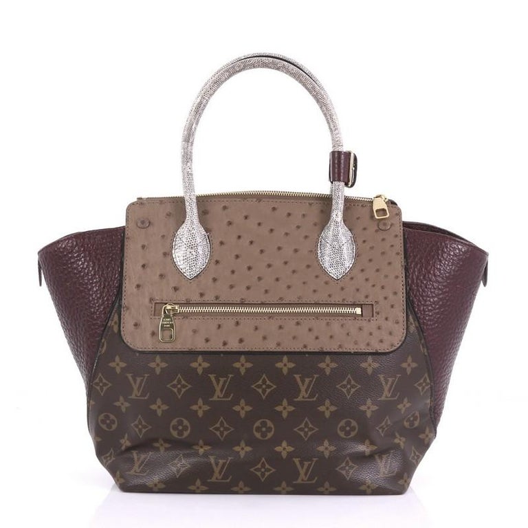 Louis Vuitton Majestueux Tote Monogram Canvas and Exotics MM at 1stdibs