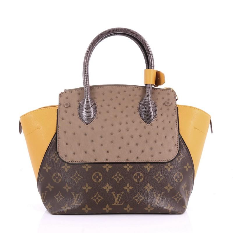 Louis Vuitton Majestueux Tote Monogram Canvas and Exotics PM In Good Condition In NY, NY