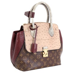 Louis Vuitton N92264 Exotic Python Leather Petale Lockit PM 2-Way Bag  (MI2105) - The Attic Place