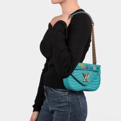 Louis Vuitton Malibu Green Quilted Calfskin Leather New Wave Chain PM