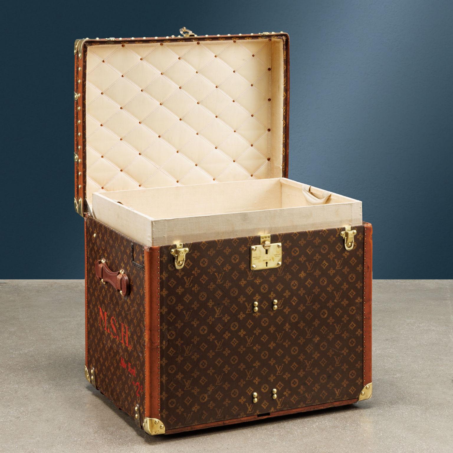 Extremely rare all-zinc cabin trunk by Louis Vuitton, c. 1890s, 1stdibs.com