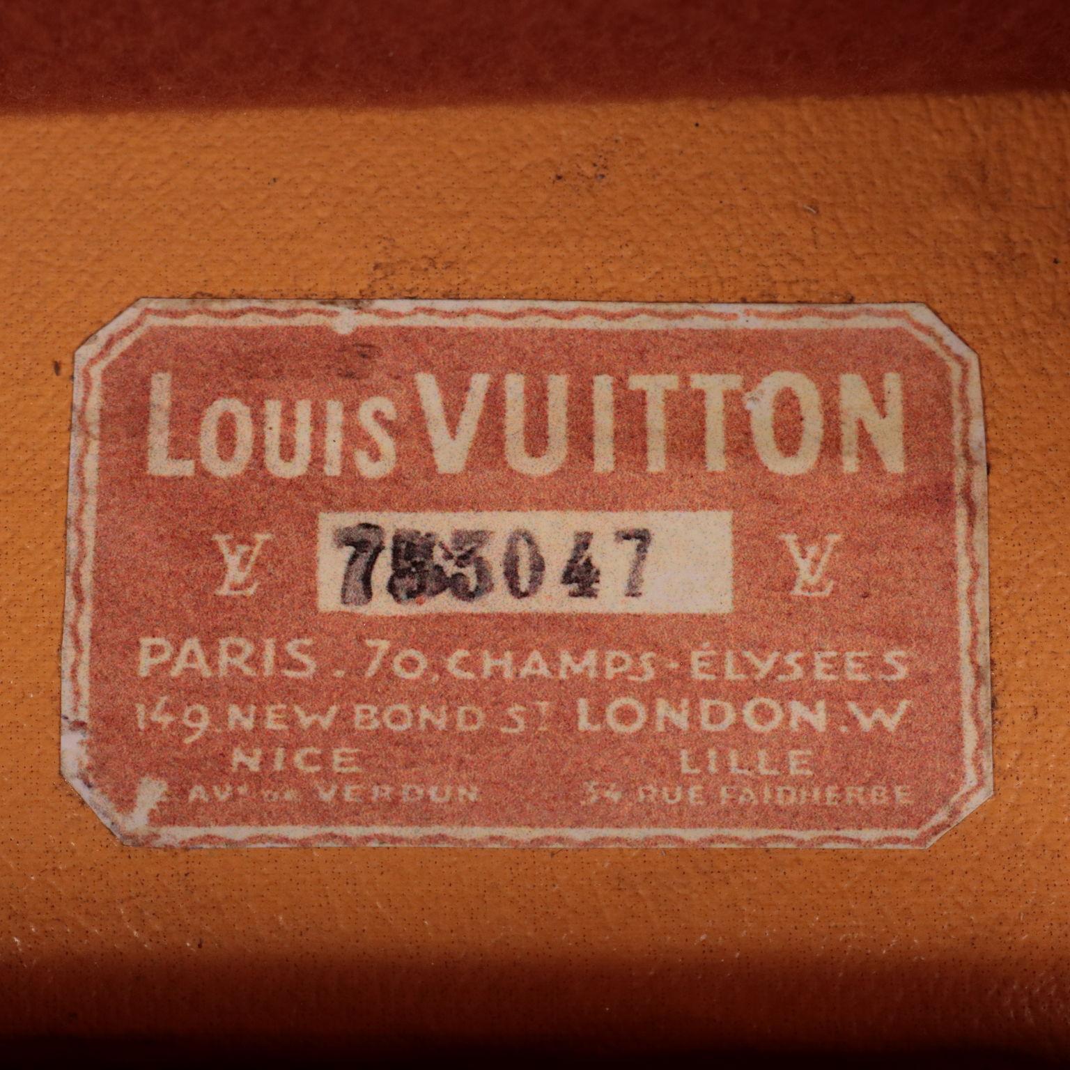 Louis Vuitton Malle A Chaussures Oil Cloth, Paris, France, 1925 In Excellent Condition In Milano, IT