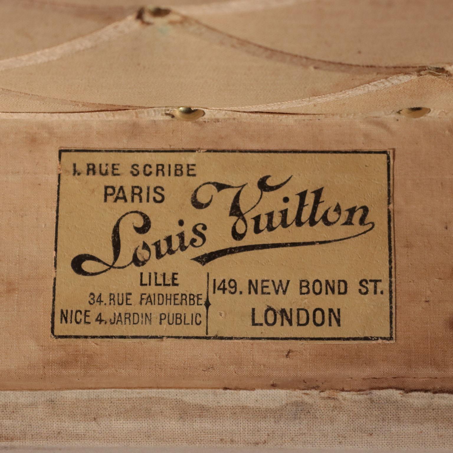 Louis Vuitton Malle Courrier Case Oil Cloth Brass, 1920s 7