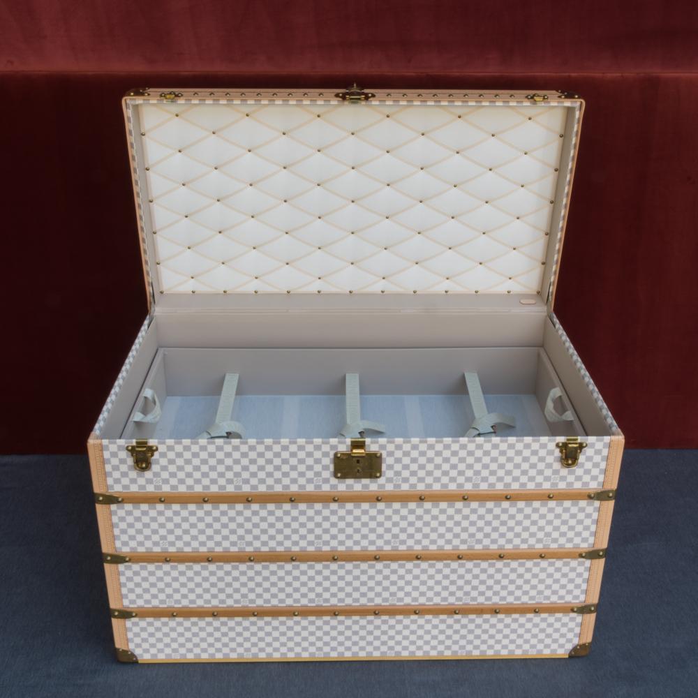 Malle à vapeur Damier Azur 110 « Malle Haute » de Louis Vuitton, vers 2007 7