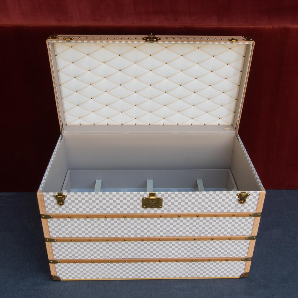 Malle à vapeur Damier Azur 110 « Malle Haute » de Louis Vuitton, vers 2007 8