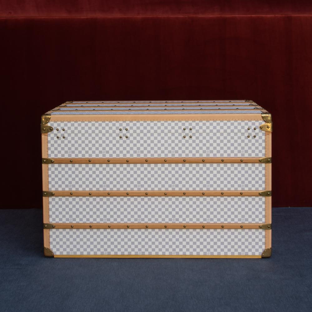 Malle à vapeur Damier Azur 110 « Malle Haute » de Louis Vuitton, vers 2007 Bon état à London, GB